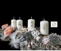 Svícen adventní dlouhý chvoj  - trvalá dekorace vánoční